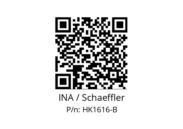   INA / Schaeffler HK1616-B