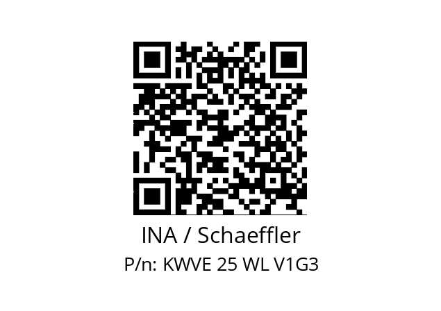   INA / Schaeffler KWVE 25 WL V1G3