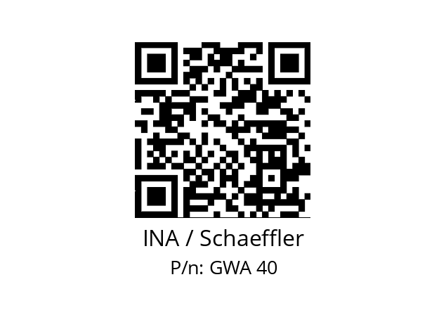   INA / Schaeffler GWA 40