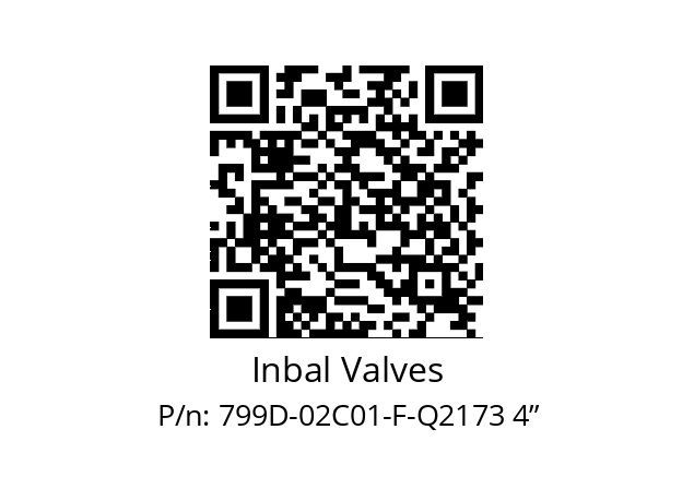   Inbal Valves 799D-02C01-F-Q2173 4”