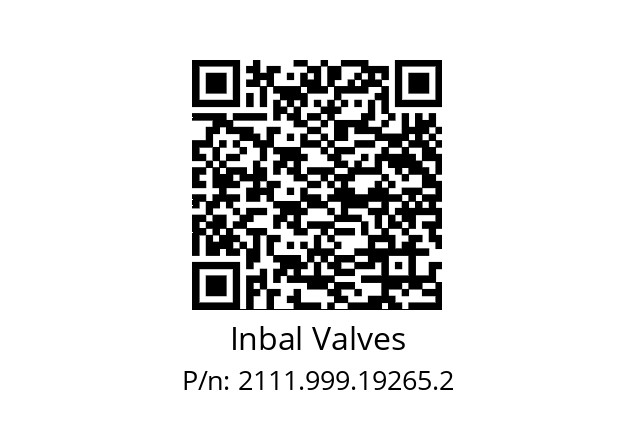  353-08-01 Inbal Valves 2111.999.19265.2