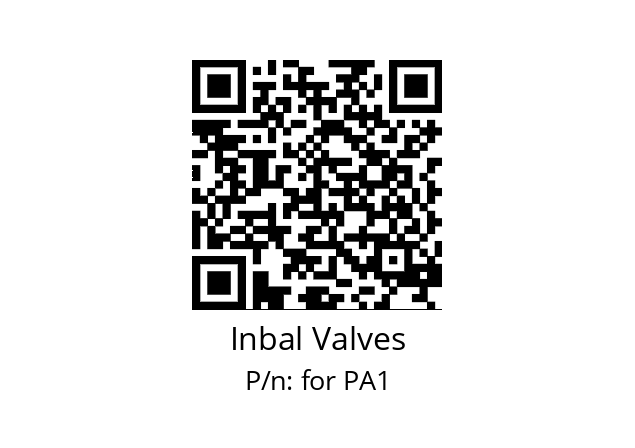   Inbal Valves for PA1