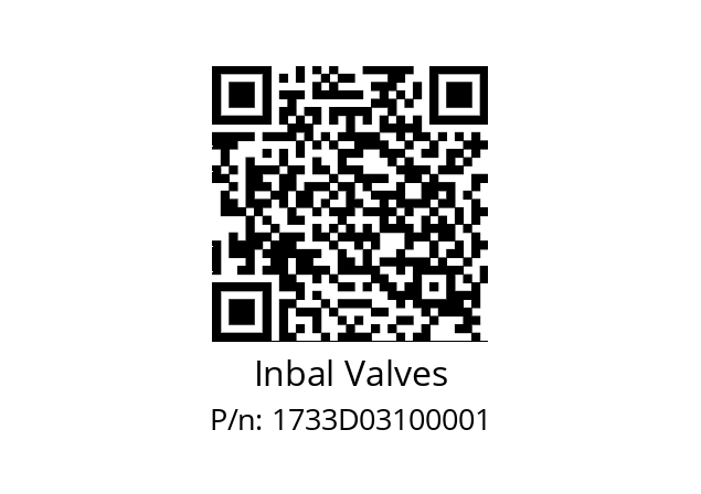   Inbal Valves 1733D03100001