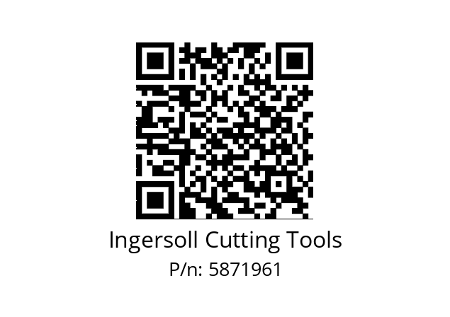   Ingersoll Cutting Tools 5871961