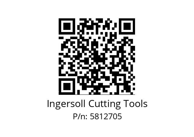   Ingersoll Cutting Tools 5812705