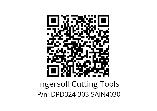   Ingersoll Cutting Tools DPD324-303-SAIN4030