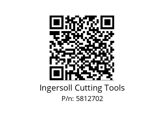   Ingersoll Cutting Tools 5812702