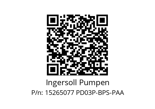   Ingersoll Pumpen 15265077 PD03P-BPS-PAA