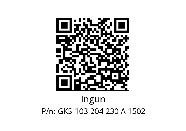   Ingun GKS-103 204 230 A 1502