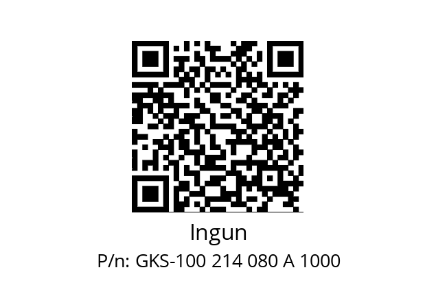   Ingun GKS-100 214 080 A 1000