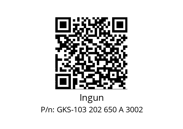   Ingun GKS-103 202 650 A 3002