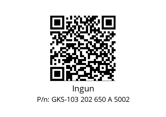   Ingun GKS-103 202 650 A 5002