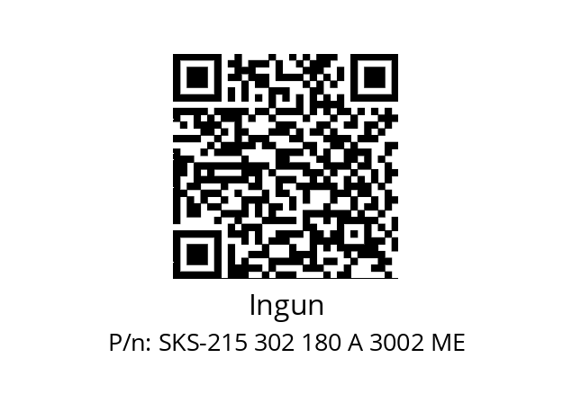   Ingun SKS-215 302 180 A 3002 ME