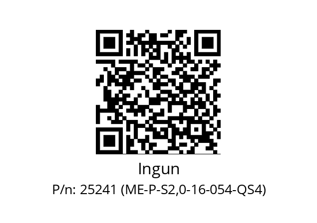   Ingun 25241 (ME-P-S2,0-16-054-QS4)