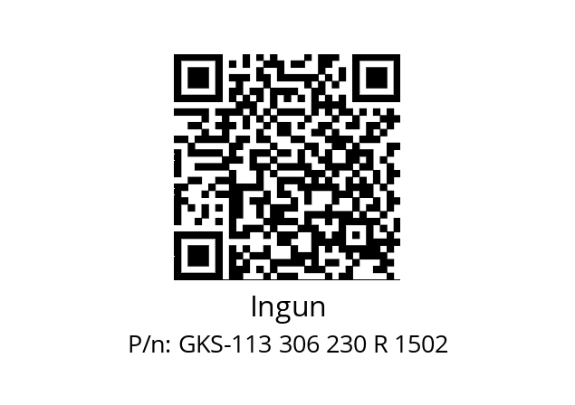   Ingun GKS-113 306 230 R 1502