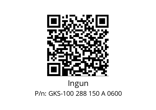   Ingun GKS-100 288 150 A 0600