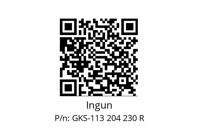   Ingun GKS-113 204 230 R