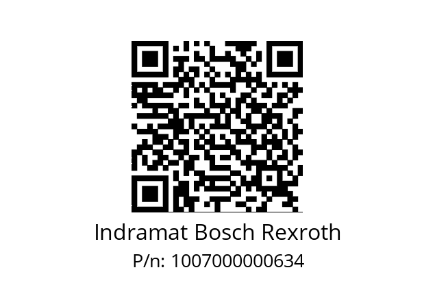   Indramat Bosch Rexroth 1007000000634