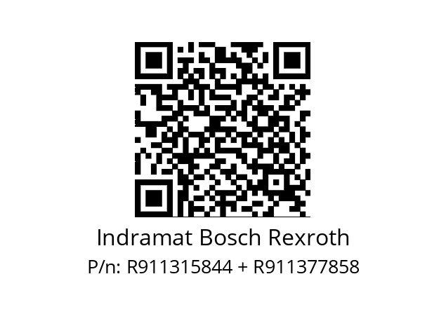   Indramat Bosch Rexroth R911315844 + R911377858