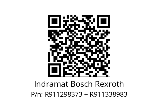   Indramat Bosch Rexroth R911298373 + R911338983