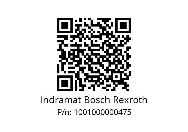   Indramat Bosch Rexroth 1001000000475