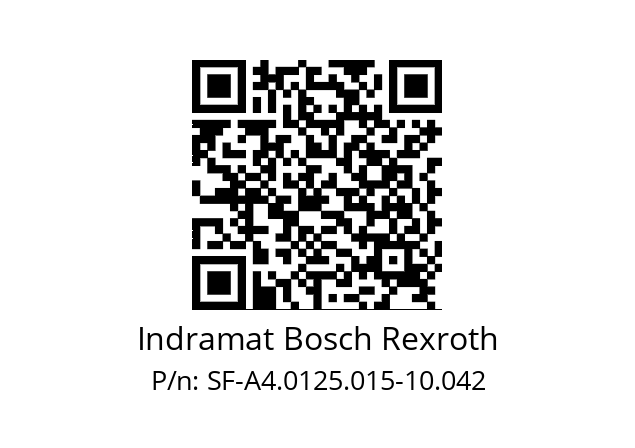   Indramat Bosch Rexroth SF-A4.0125.015-10.042