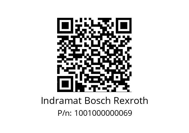   Indramat Bosch Rexroth 1001000000069