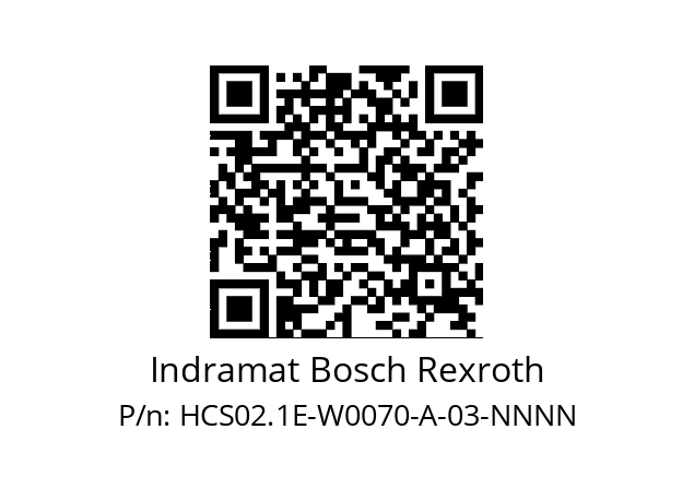   Indramat Bosch Rexroth HCS02.1E-W0070-A-03-NNNN