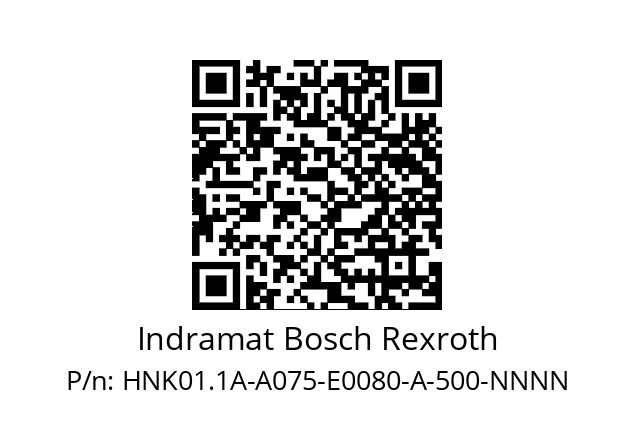   Indramat Bosch Rexroth HNK01.1A-A075-E0080-A-500-NNNN