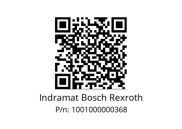   Indramat Bosch Rexroth 1001000000368