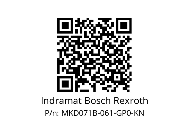   Indramat Bosch Rexroth MKD071B-061-GP0-KN