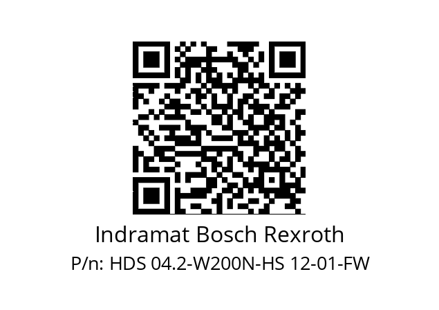   Indramat Bosch Rexroth HDS 04.2-W200N-HS 12-01-FW