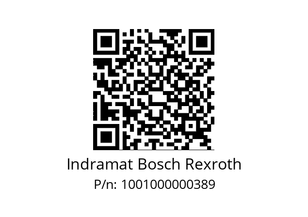   Indramat Bosch Rexroth 1001000000389