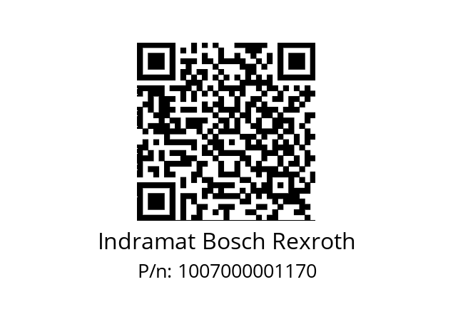   Indramat Bosch Rexroth 1007000001170