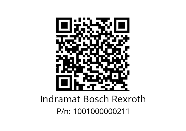   Indramat Bosch Rexroth 1001000000211