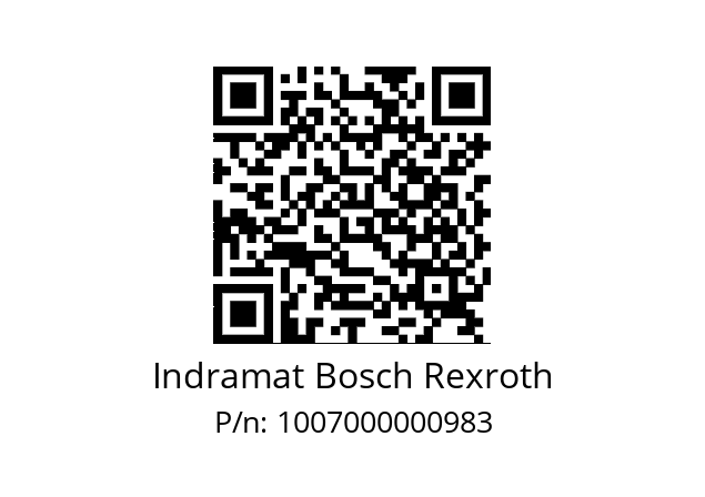   Indramat Bosch Rexroth 1007000000983