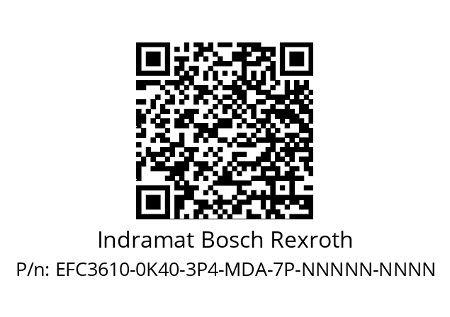   Indramat Bosch Rexroth EFC3610-0K40-3P4-MDA-7P-NNNNN-NNNN