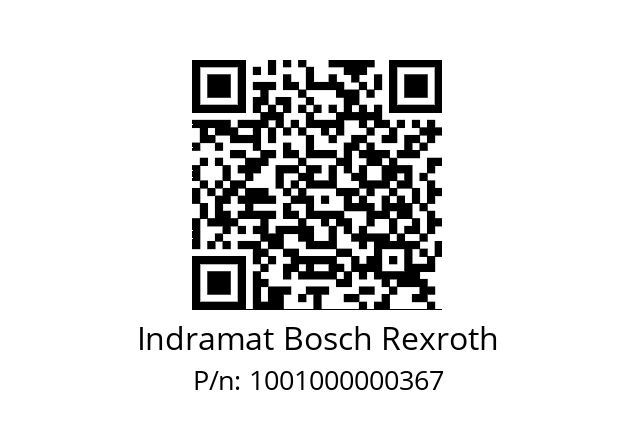   Indramat Bosch Rexroth 1001000000367