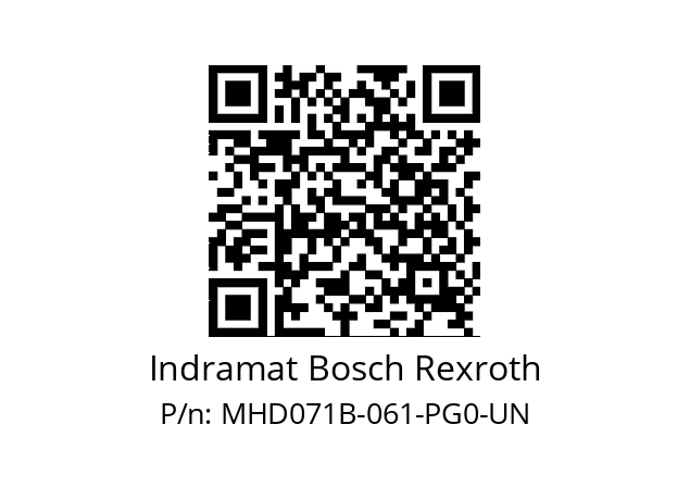   Indramat Bosch Rexroth MHD071B-061-PG0-UN