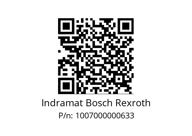   Indramat Bosch Rexroth 1007000000633