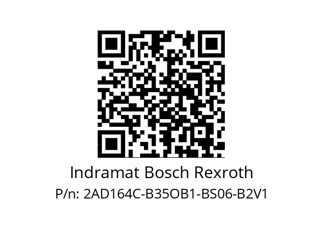   Indramat Bosch Rexroth 2AD164C-B35OB1-BS06-B2V1