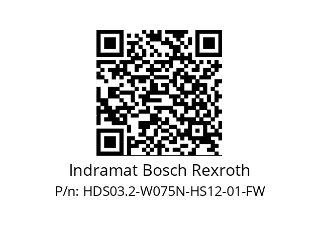   Indramat Bosch Rexroth HDS03.2-W075N-HS12-01-FW