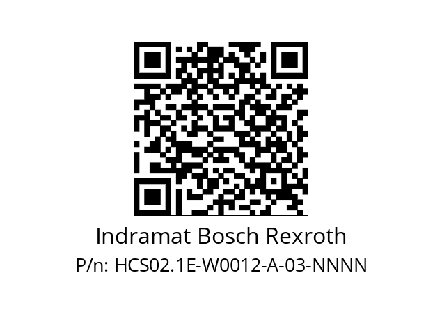   Indramat Bosch Rexroth HCS02.1E-W0012-A-03-NNNN