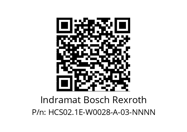   Indramat Bosch Rexroth HCS02.1E-W0028-A-03-NNNN