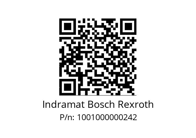   Indramat Bosch Rexroth 1001000000242