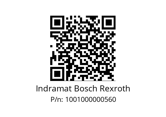   Indramat Bosch Rexroth 1001000000560