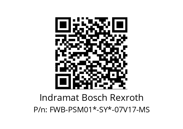   Indramat Bosch Rexroth FWB-PSM01*-SY*-07V17-MS