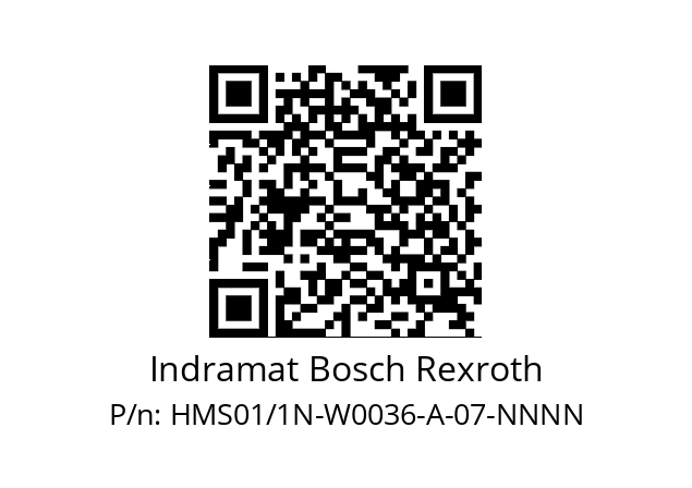   Indramat Bosch Rexroth HMS01/1N-W0036-A-07-NNNN