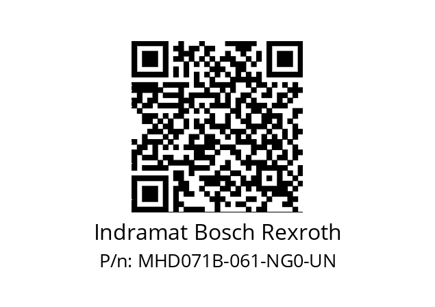   Indramat Bosch Rexroth MHD071B-061-NG0-UN