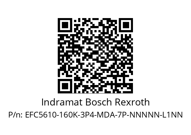   Indramat Bosch Rexroth EFC5610-160K-3P4-MDA-7P-NNNNN-L1NN